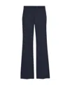 Theory Belt Loop Wool Casual Pants In Black