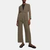 Theory Belted Blazer In Washed Twill In Willow