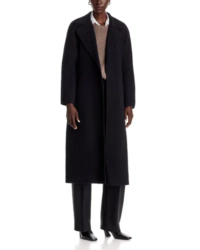 Theory Belted Coat In Wool & Cashmere In Black