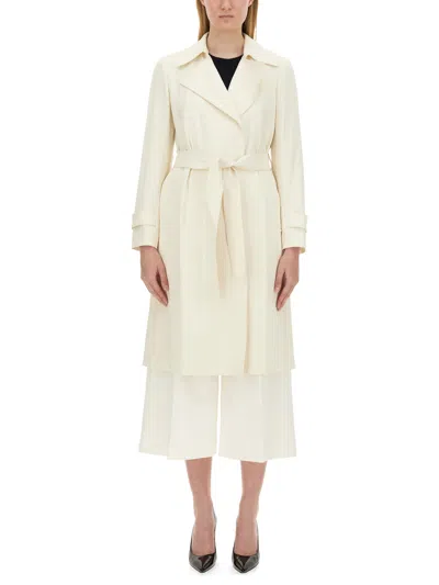 Theory Belted Coat In White