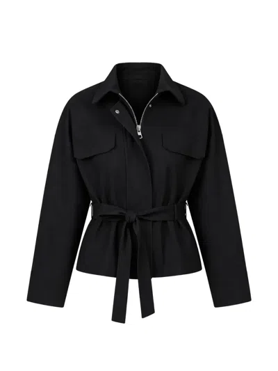 Theory Belted Pocket Jacket In Black