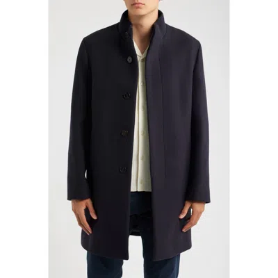 Theory Belvin Longline Coat In Animal Print