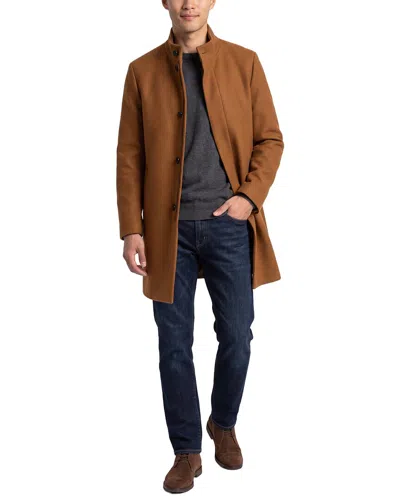 Theory Belvin Wool & Cashmere-blend Coat In Brown