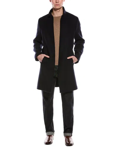 Theory Belvin Wool-blend Coat In Black