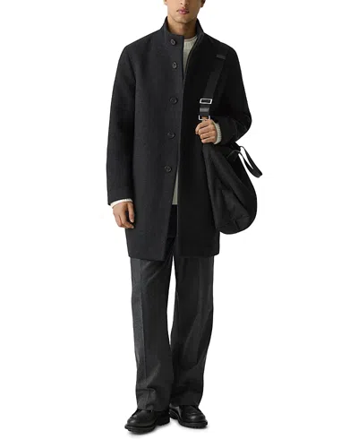 Theory Belvin Wool Coat In Black