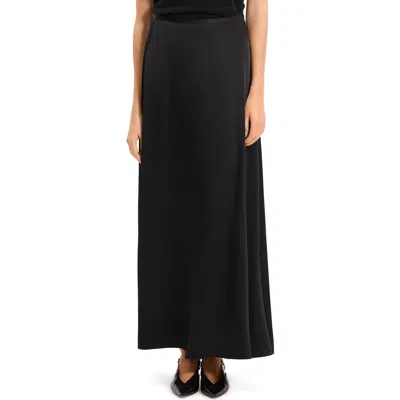 Theory Bias Cut Maxi Skirt In Black
