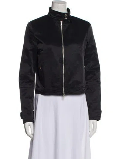 Pre-owned Theory Biker Jacket In Black
