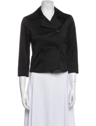 Pre-owned Theory Biker Jacket In Black
