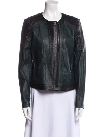 Pre-owned Theory Biker Jacket In Multi