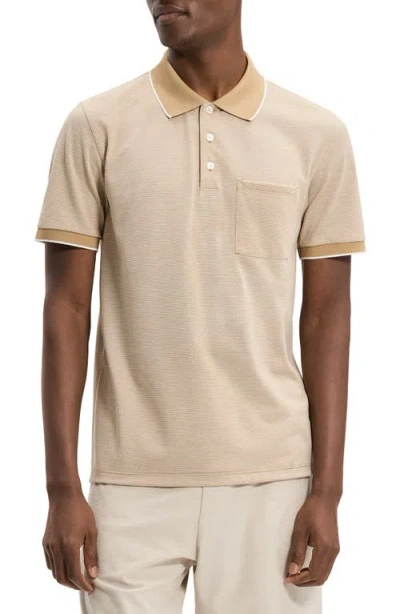 Theory Bird's Eye Polo In Neutral