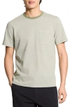 Theory Pique Crew Tee In Green
