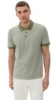 Theory Birdseye Polo Green Multi In Green