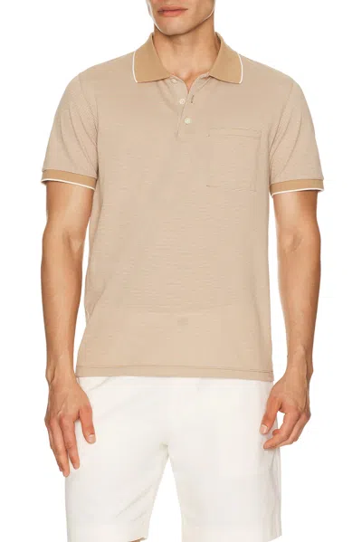 Theory Birdseye Polo In Neutral