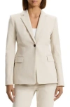 Theory Stripes Canvas Silm-fit Blazer In New Sand
