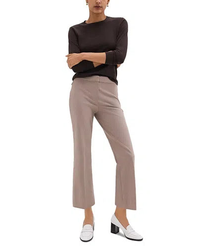 Theory Bistretch Crop Kick Pant In New Sand