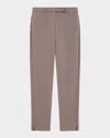 Theory Bistretch High-waist Tapered Crop Pants In Walnut