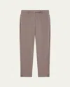 Theory Bistretch High-waist Tapered Crop Pants In Walnut