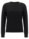 Theory Black Crewneck Sweater In Black