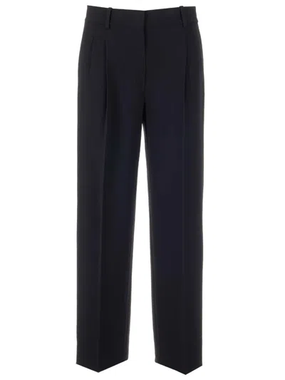 Theory Black Crepe Trousers
