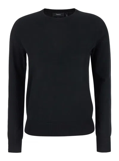 Theory Black Crewneck Sweater
