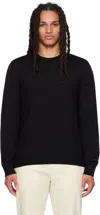 Theory Hilles Cashmere Knit Crewneck Sweater In Black