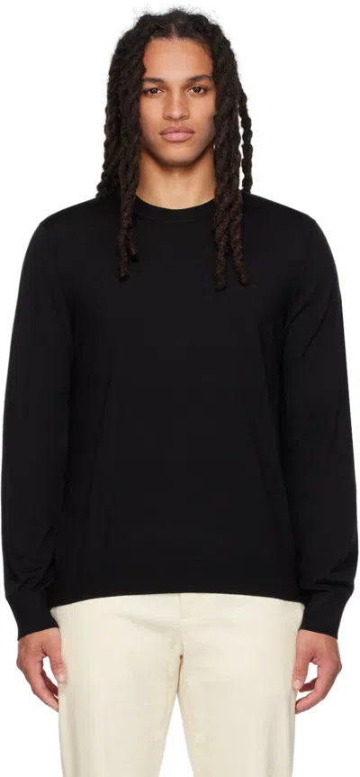 THEORY BLACK CREWNECK SWEATER