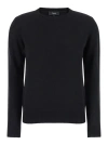 Theory Black Crewneck Sweater In Black