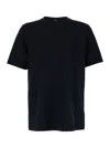 Theory Blue Crewneck T-shirt In Black