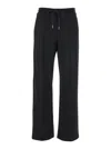 THEORY BLACK DRAWSTRING PANTS IN STRETCH FABRIC WOMAN