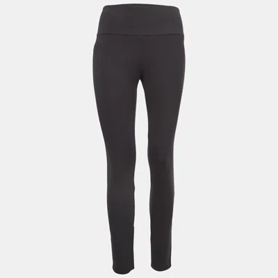 Pre-owned Theory Black Jersey High-rise Leggings S