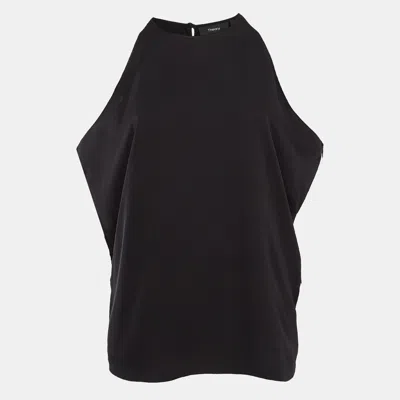 Pre-owned Theory Black Silk Sleeveless Top S