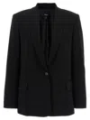 Theory Single-breasted Blazer Blazer And Suits In Black