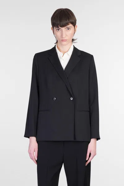 Theory Blazer In Black Silk