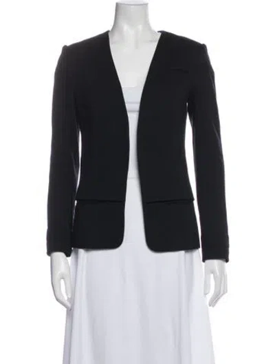 Pre-owned Theory Blazer In Black/blue