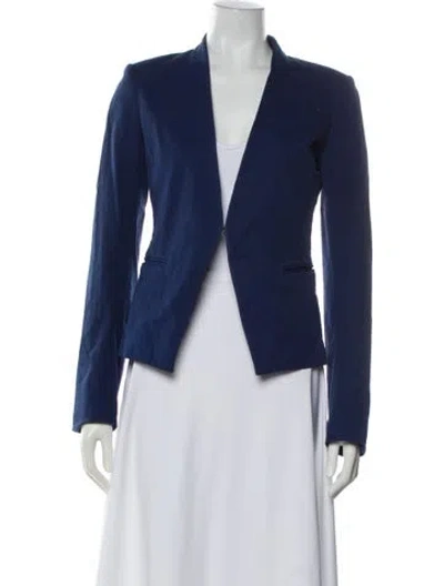 Pre-owned Theory Blazer In Blue
