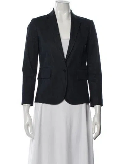 Pre-owned Theory Blazer In Blue