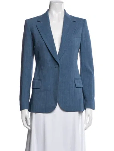 Pre-owned Theory Blazer In Blue