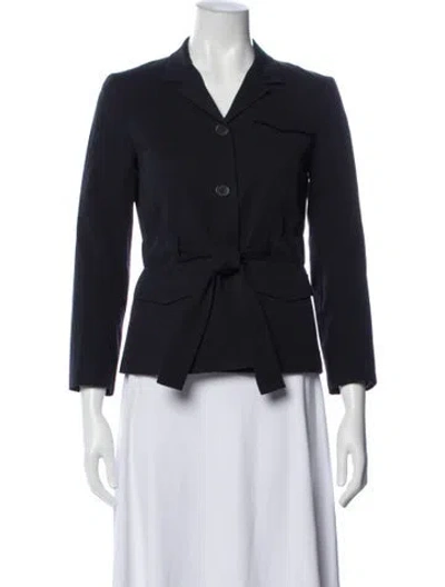 Pre-owned Theory Blazer In Blue