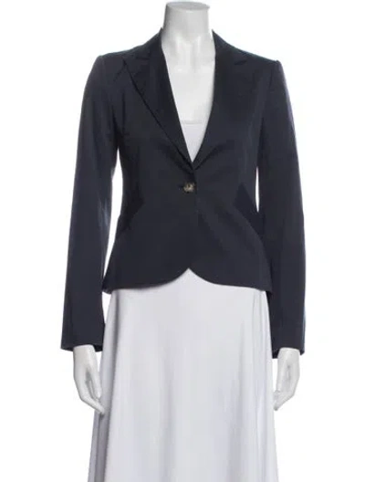 Pre-owned Theory Blazer In Blue