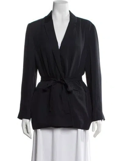 Pre-owned Theory Blazer In Blue