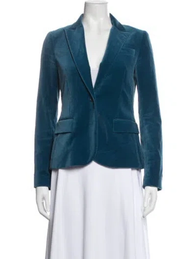 Pre-owned Theory Blazer In Blue