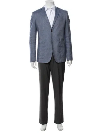 Pre-owned Theory Blazer In Blue