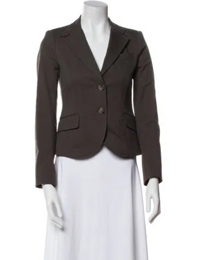 Pre-owned Theory Blazer In Brown