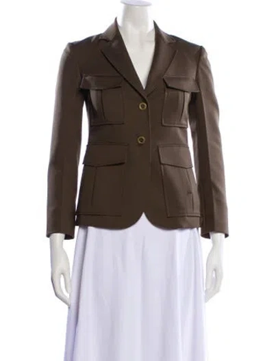 Pre-owned Theory Blazer In Brown