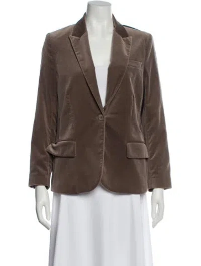 Pre-owned Theory Blazer In Brown