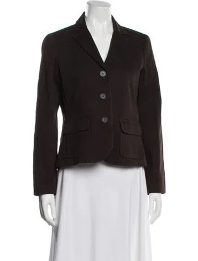 Pre-owned Theory Blazer In Brown