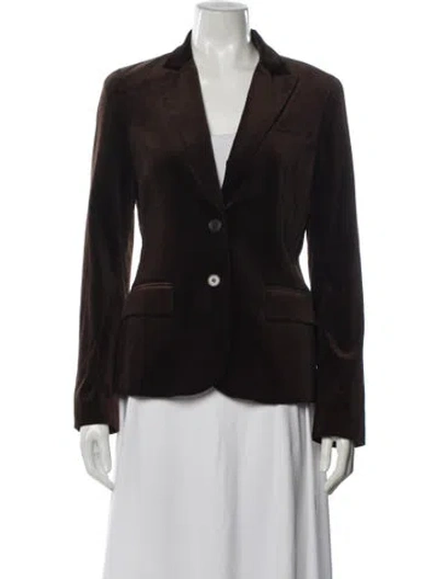Pre-owned Theory Blazer In Brown