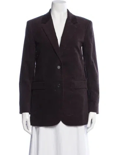 Pre-owned Theory Blazer In Brown