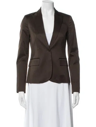 Pre-owned Theory Blazer In Brown