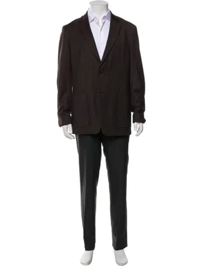 Pre-owned Theory Blazer In Brown